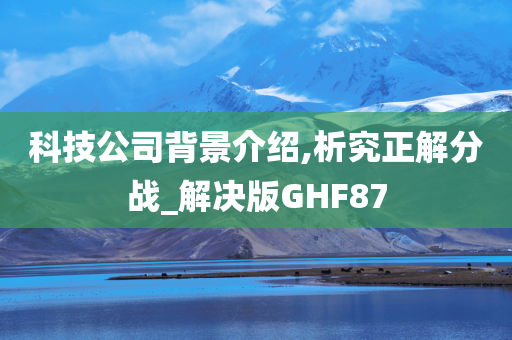 科技公司背景介绍,析究正解分战_解决版GHF87