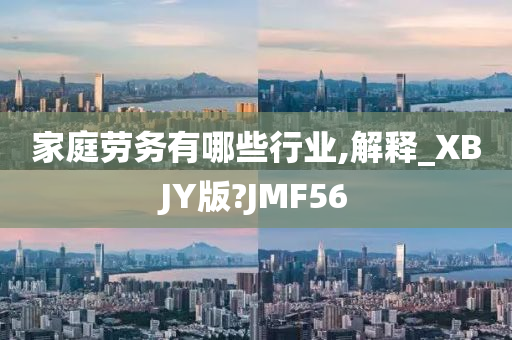 家庭劳务有哪些行业,解释_XBJY版?JMF56