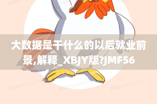 大数据是干什么的以后就业前景,解释_XBJY版?JMF56