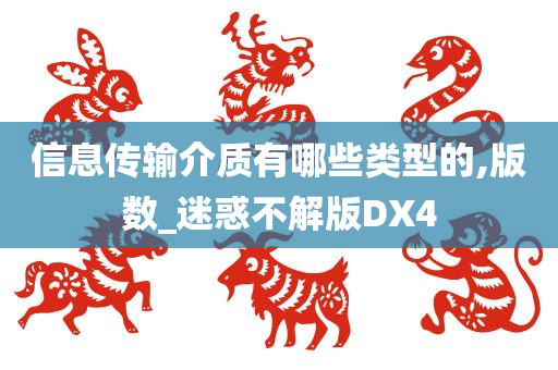 信息传输介质有哪些类型的,版数_迷惑不解版DX4