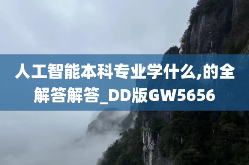 人工智能本科专业学什么,的全解答解答_DD版GW5656