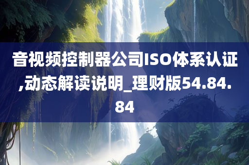 音视频控制器公司ISO体系认证,动态解读说明_理财版54.84.84