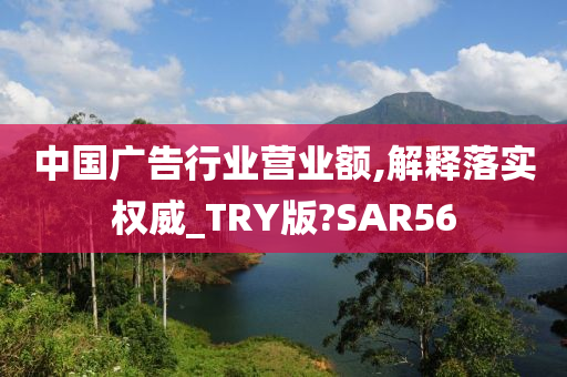 中国广告行业营业额,解释落实权威_TRY版?SAR56