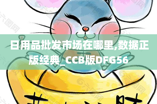 日用品批发市场在哪里,数据正版经典_CCB版DFG56