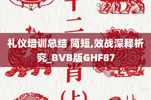 礼仪培训总结 简短,效战深释析究_BVB版GHF87