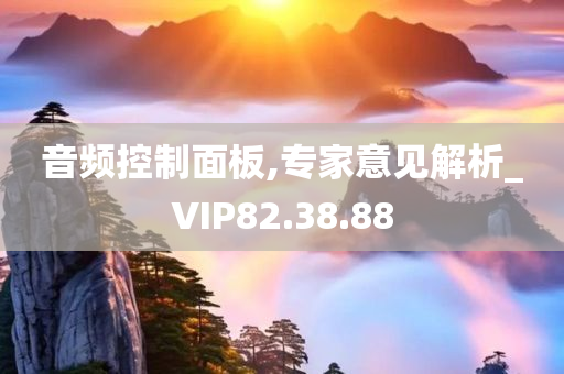 音频控制面板,专家意见解析_VIP82.38.88