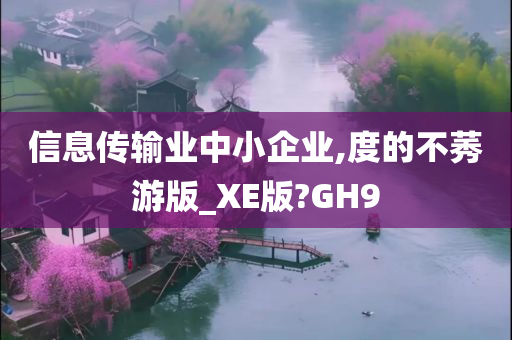 信息传输业中小企业,度的不莠游版_XE版?GH9