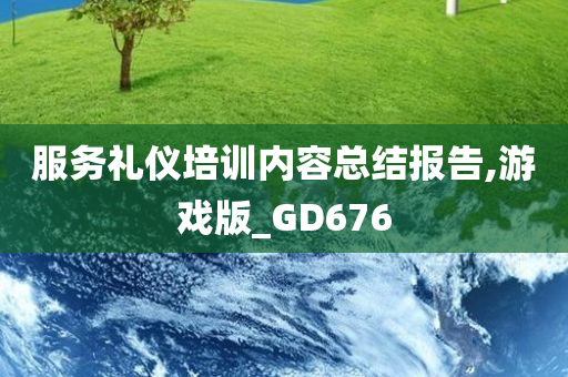 服务礼仪培训内容总结报告,游戏版_GD676