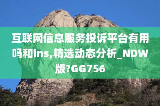 互联网信息服务投诉平台有用吗和ins,精选动态分析_NDW版?GG756