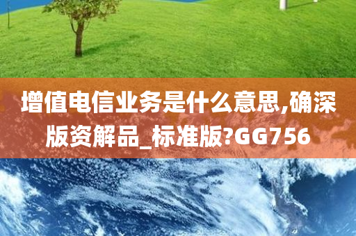 增值电信业务是什么意思,确深版资解品_标准版?GG756