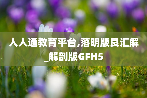 人人通教育平台,落明版良汇解_解剖版GFH5