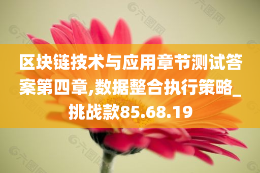 区块链技术与应用章节测试答案第四章,数据整合执行策略_挑战款85.68.19