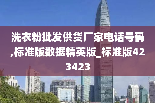 洗衣粉批发供货厂家电话号码,标准版数据精英版_标准版423423