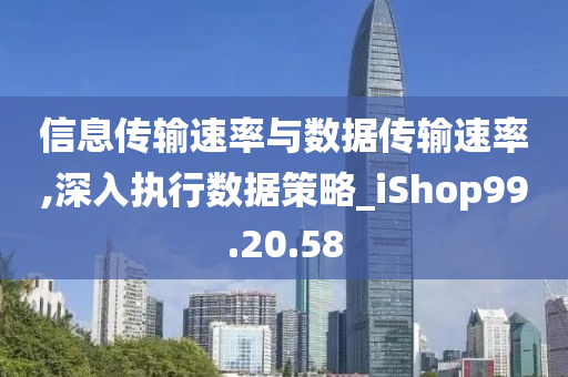 信息传输速率与数据传输速率,深入执行数据策略_iShop99.20.58