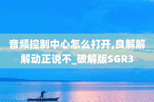 音频控制中心怎么打开,良解解解动正说不_破解版SGR3