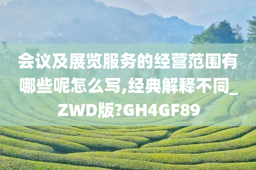 会议及展览服务的经营范围有哪些呢怎么写,经典解释不同_ZWD版?GH4GF89