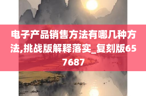 电子产品销售方法有哪几种方法,挑战版解释落实_复刻版657687