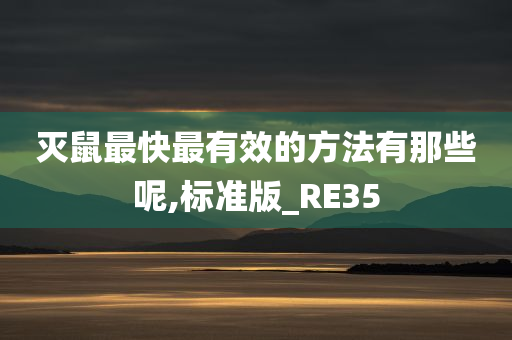 灭鼠最快最有效的方法有那些呢,标准版_RE35