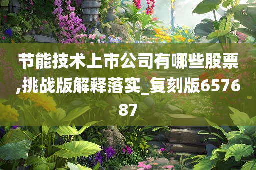 节能技术上市公司有哪些股票,挑战版解释落实_复刻版657687