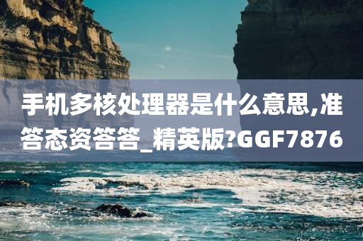 手机多核处理器是什么意思,准答态资答答_精英版?GGF7876