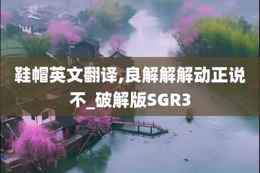 鞋帽英文翻译,良解解解动正说不_破解版SGR3