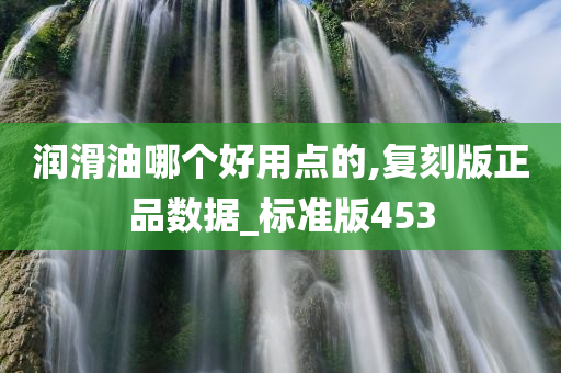 润滑油哪个好用点的,复刻版正品数据_标准版453