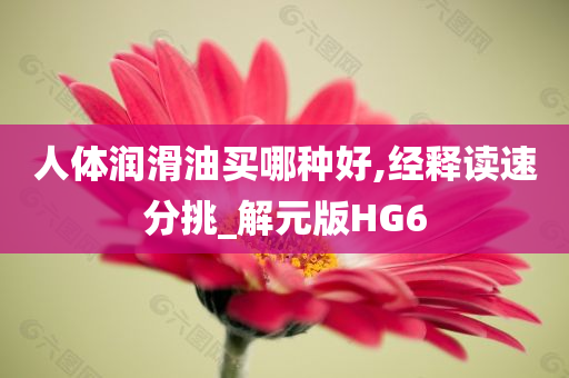 人体润滑油买哪种好,经释读速分挑_解元版HG6