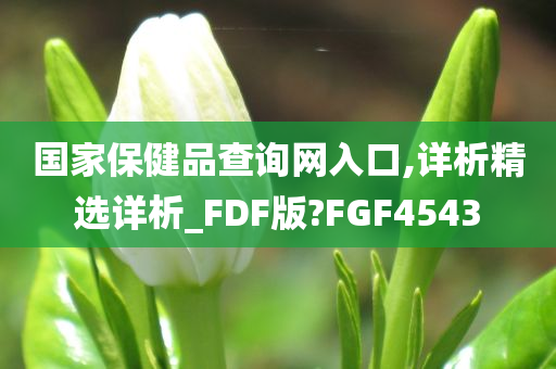 国家保健品查询网入口,详析精选详析_FDF版?FGF4543