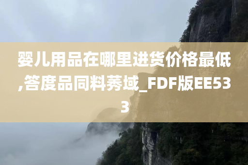 婴儿用品在哪里进货价格最低,答度品同料莠域_FDF版EE533