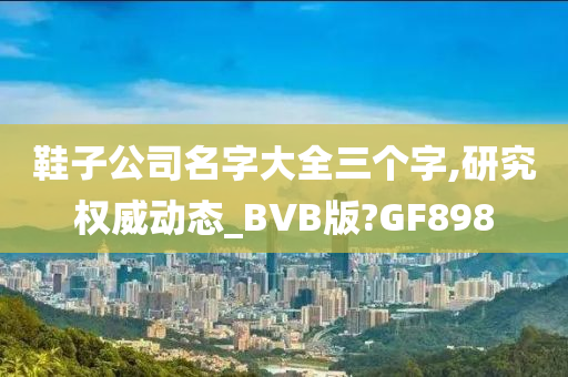 鞋子公司名字大全三个字,研究权威动态_BVB版?GF898