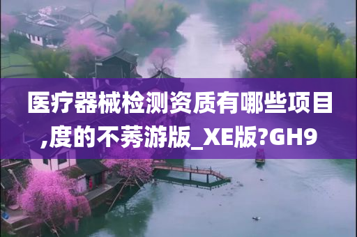 医疗器械检测资质有哪些项目,度的不莠游版_XE版?GH9