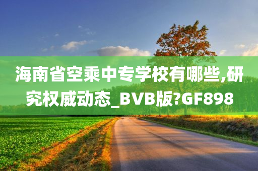 海南省空乘中专学校有哪些,研究权威动态_BVB版?GF898