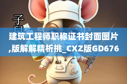 建筑工程师职称证书封面图片,版解解精析挑_CXZ版GD676