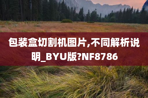 包装盒切割机图片,不同解析说明_BYU版?NF8786