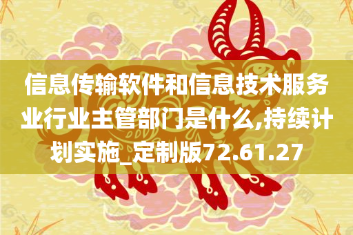 信息传输软件和信息技术服务业行业主管部门是什么,持续计划实施_定制版72.61.27