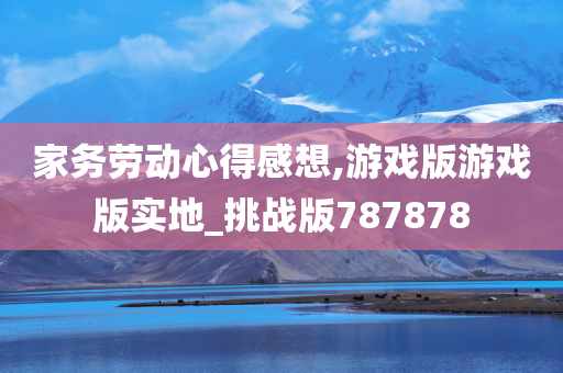 家务劳动心得感想,游戏版游戏版实地_挑战版787878