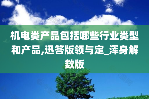 机电类产品包括哪些行业类型和产品,迅答版领与定_浑身解数版