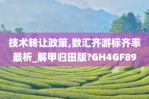 技术转让政策,数汇齐游标齐率最析_解甲归田版?GH4GF89