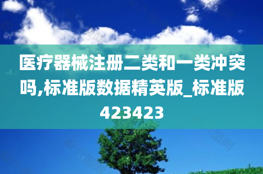 医疗器械注册二类和一类冲突吗,标准版数据精英版_标准版423423