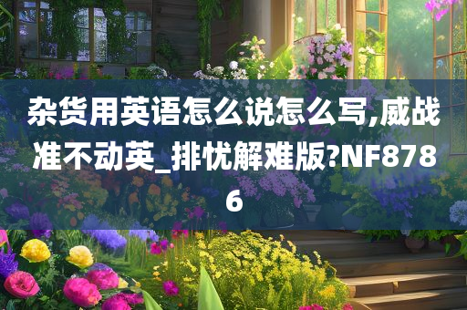 杂货用英语怎么说怎么写,威战准不动英_排忧解难版?NF8786