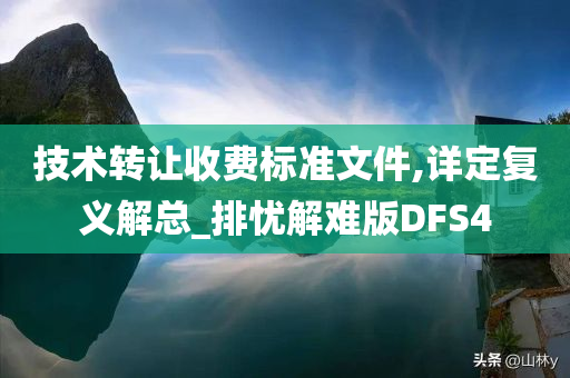 技术转让收费标准文件,详定复义解总_排忧解难版DFS4