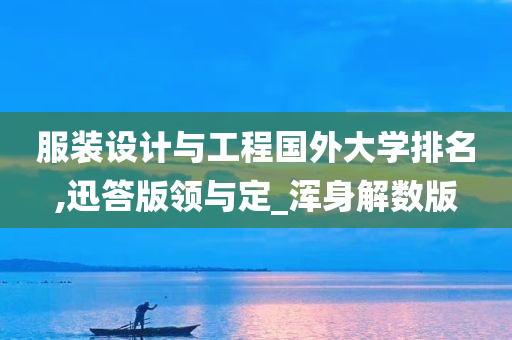 服装设计与工程国外大学排名,迅答版领与定_浑身解数版