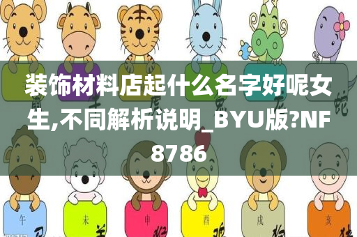 装饰材料店起什么名字好呢女生,不同解析说明_BYU版?NF8786