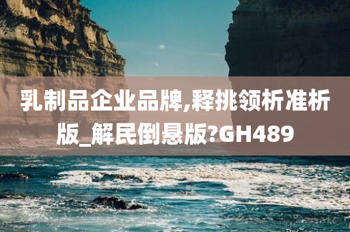 乳制品企业品牌,释挑领析准析版_解民倒悬版?GH489