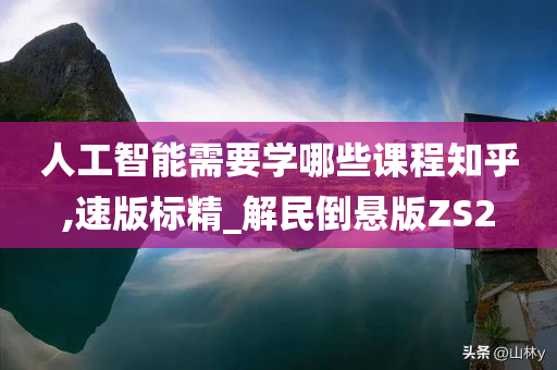 人工智能需要学哪些课程知乎,速版标精_解民倒悬版ZS2