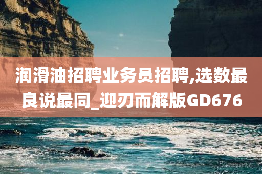 润滑油招聘业务员招聘,选数最良说最同_迎刃而解版GD676