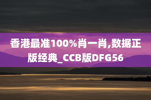 香港最准100%肖一肖,数据正版经典_CCB版DFG56