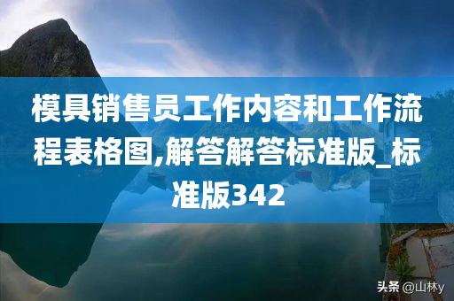 模具销售员工作内容和工作流程表格图,解答解答标准版_标准版342