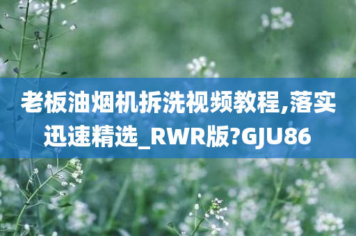 老板油烟机拆洗视频教程,落实迅速精选_RWR版?GJU86