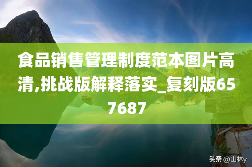 食品销售管理制度范本图片高清,挑战版解释落实_复刻版657687